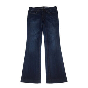 WJ90 Gap Long Lean Fit Dark Wash Denim Jeans 26